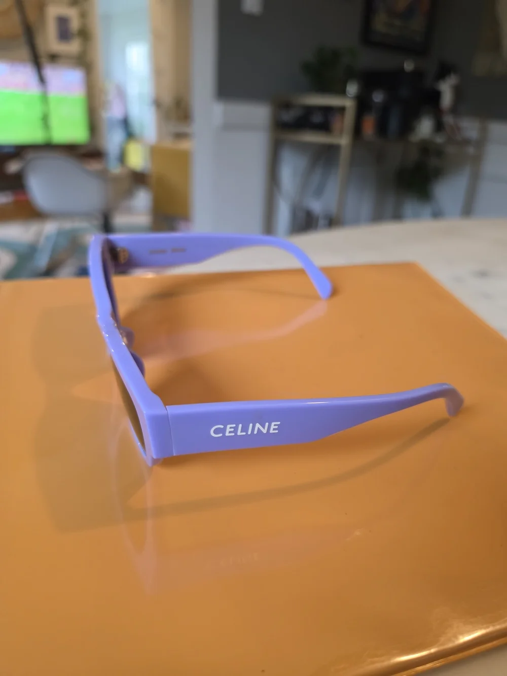 Celine Monochroms Lilac Cat Eye Sunglasses 54mm - Women's Fashion Eyewear
